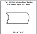 Picture of ROOF RADIUS MIC FITS 102" BODY OEM 5005603