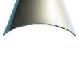 Picture of ROOF RADIUS SUP"S"SERIES ALUM MILL 86" PUNCHED