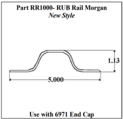 Picture of RUB RAIL MOR/MV/TRG & SUP 09 GVMD/SVF 16 FT