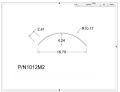 Picture of MORGAN - 20GA X 19-1/4" X 80-7/8" ROOF RADIUS (PUNCHED) - #8 MIROR FINISH STAINLESS