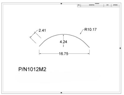 Picture of MORGAN - 20GA X 19-1/4" X 80-7/8" ROOF RADIUS (PUNCHED) - #8 MIROR FINISH STAINLESS