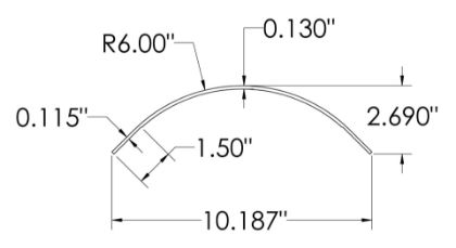 Picture of SUPREME - 0027928045 - 110" - 112" ALUMINUM FRONT CORNER POST EC751120