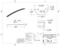 Picture of MORGAN - 0190340 - 18GA GALV - 1" X 98" ANTI-SNAG ROOF BOW (1 HOLE)